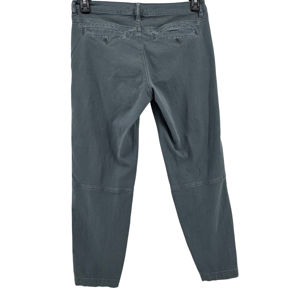 prAna Button‎ Fly Pant Womens 6 Gray Skinny Mid Rise Stretch Hiking Ankle Pants - Picture 3 of 9
